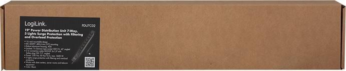 Produktbild LogiLink Steckdosenleiste (7 x, CEE 7/3, 2 m)