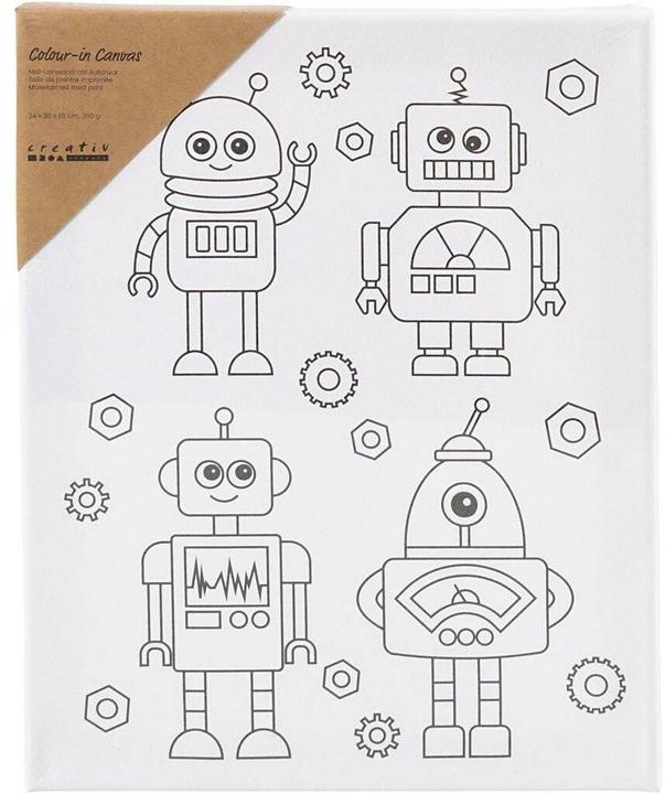 Produktbild Creativ Company Keilrahmen Roboter 24 x 30 cm, Format: 24 (24 x 30 cm)
