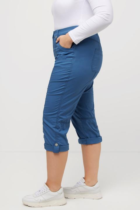 Actual product image Ulla Popken Roll-Tab Hem Stretch Cargo Pants (62)