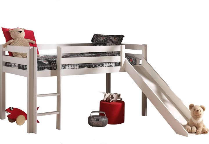 Produktbild Vipack Halbhohes Bett Domino mit Rutsche (90 x 200 cm)