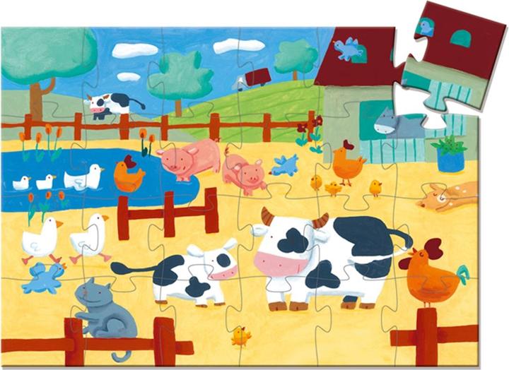 Produktbild Djeco Puzzle Die Kühe auf dem Bauernhof 24 Teile (24 Teile)