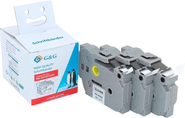 Actual product image Tape set of 3 Tape colour: White Font colour: Black 9 mm, 12 mm, 18 (1.20 cm, White)