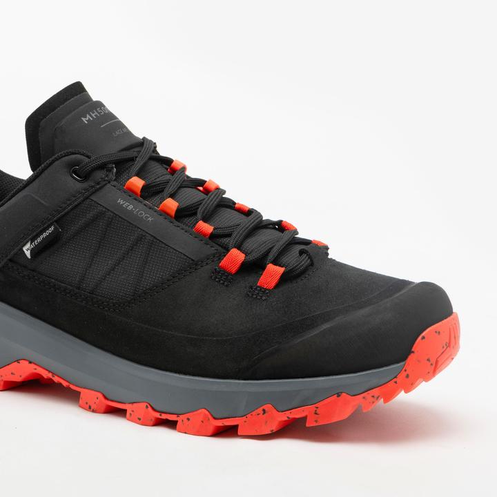 Image du produit Quechua Chaussures de randonnée montagne imperméables, homme MH500 noires (44.5)