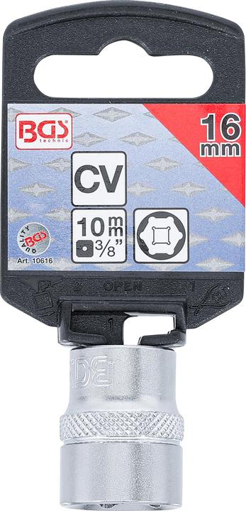 Produktbild BGS Steckschlüssel-Einsatz Sechskant Antrieb Innenvierkant 10 mm (3/8") SW 16 mm (16 mm)