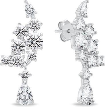 Produktbild Brilio Silver - Charming silver earrings with zircons EA1134W