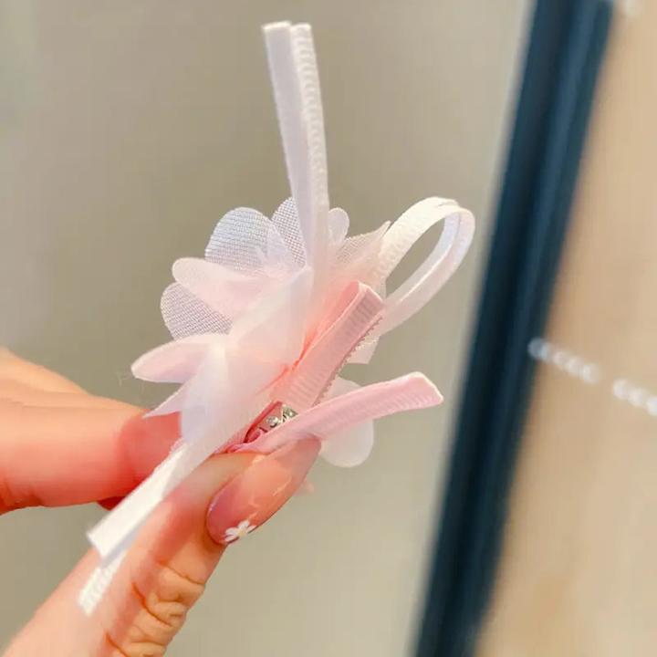 Actual product image Activity Board 10 pieces of adorable flower hair clips, hair jewellery for girls, 10 pieces of girls' hair ties