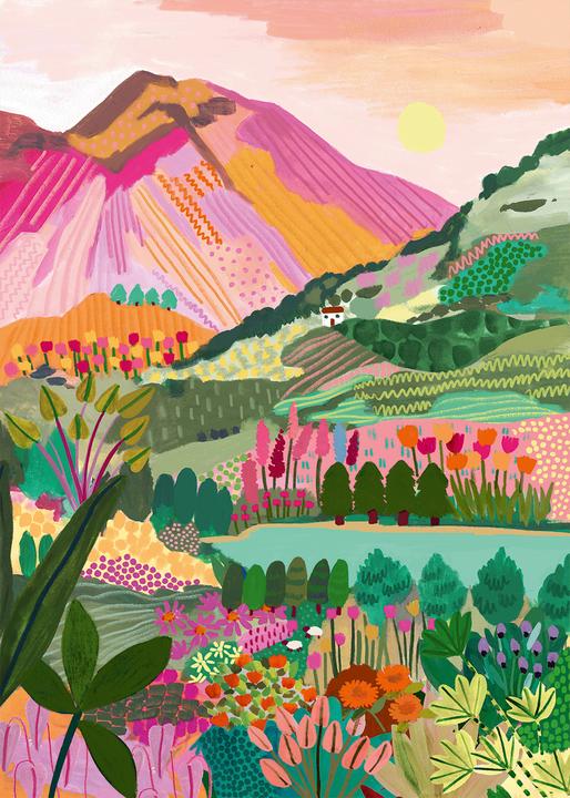 Image du produit Pieces & Peace Montagne arc-en-ciel (1000 pièces)