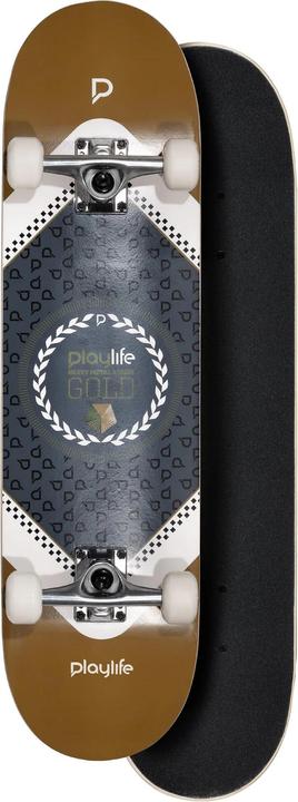 Productafbeelding Playlife Heavy Metal Goud Skateboard