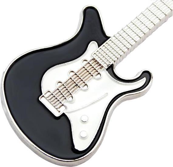 Produktbild keepdrum Schlüsselanhänger E-Gitarre in schwarz