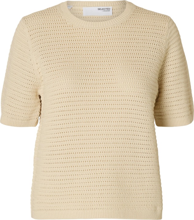 Image du produit Selected Femme Slfvinna Ss Structure Knit O-Neck Noos (XS)
