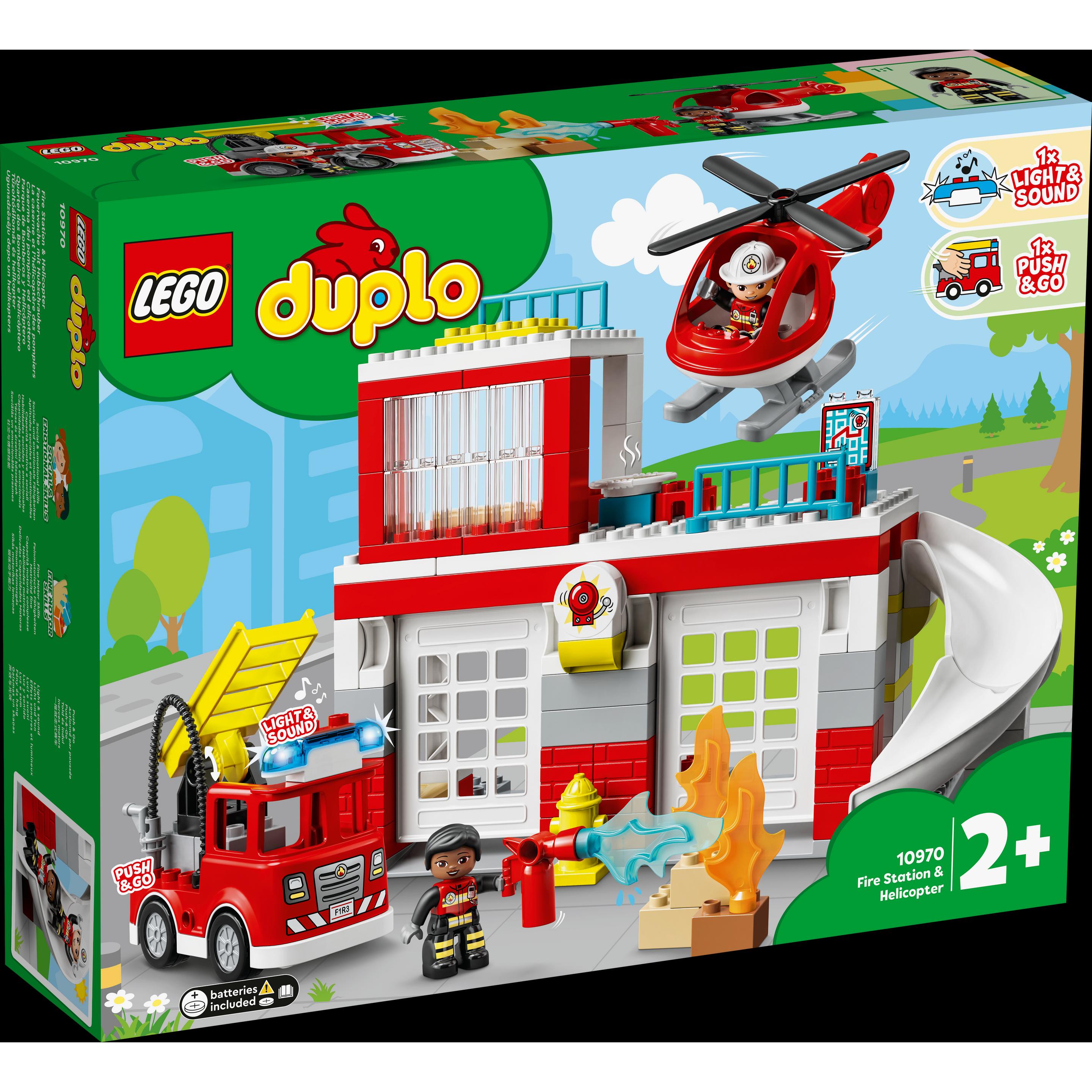 Thumbnail - LEGO Feuerwehrwache mit Hubschrauber (10970)