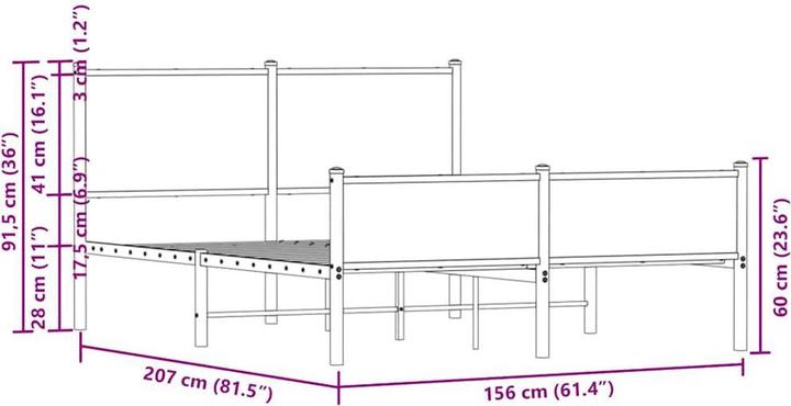Image du produit vidaXL Bettgestell (150 x 200 cm)