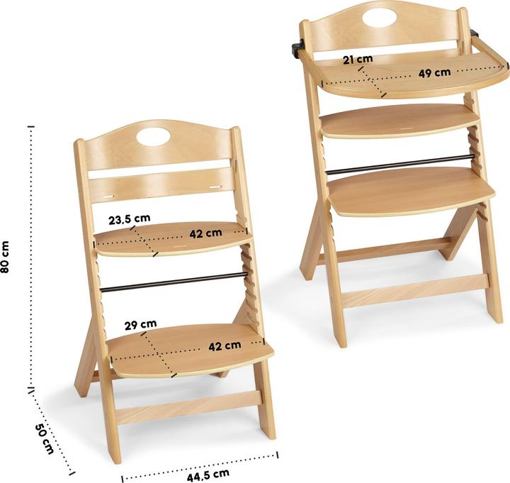 Actual product image BabyGo Family Pro nature (Highchair)