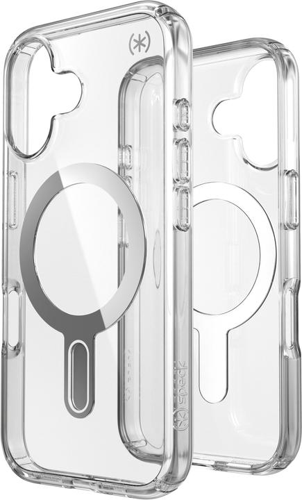 Actual product image speck Presidio Perfect Clear + ClickLock Apple iPhone 16 Clear - with Microban (Apple iPhone 16)