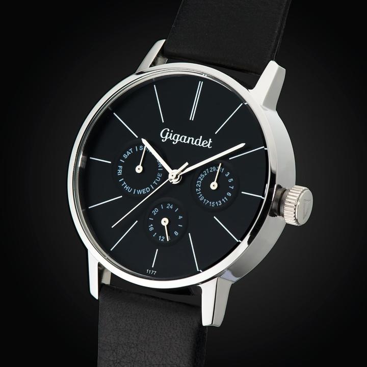 Image du produit Gigandet Analogue élégant pour femme avec mouvement à quartz japonais et bracelet en cuir (Montre analogique)