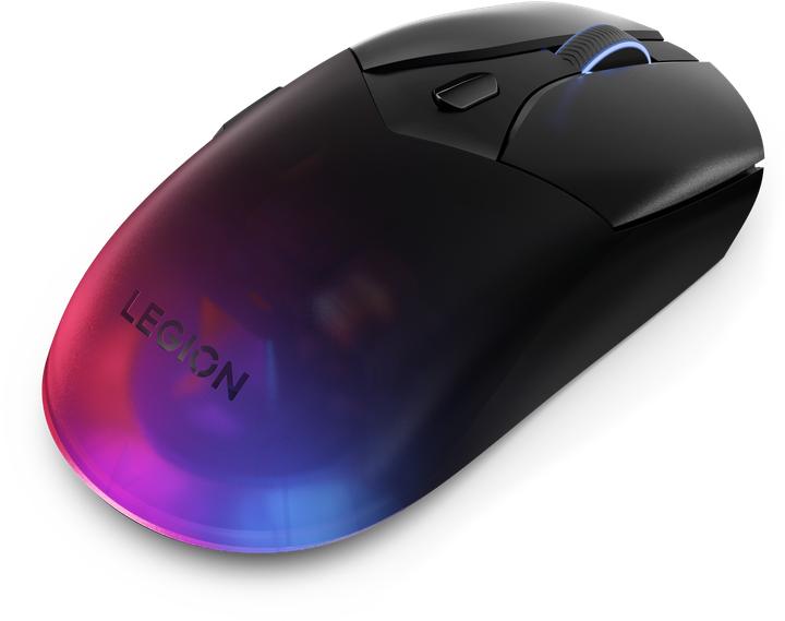 Lenovo Legion M410 Wireless RGB Mouse - Mus - 6 knapper - Sort med RGB lys (Kabelgebunden, Kabellos)