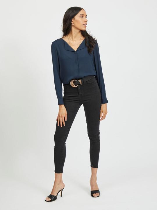 Produktbild Vila High Low geteilter Kragen Hemd (XXL)