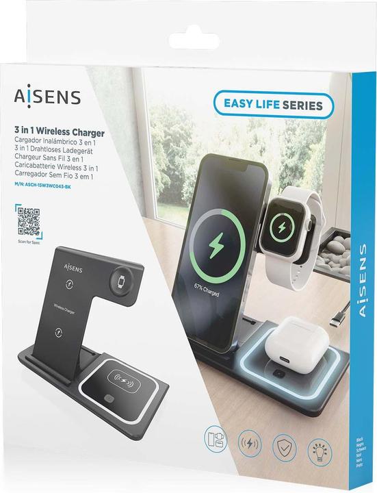 Actual product image Aisens ASCH-15W3WC043-BK