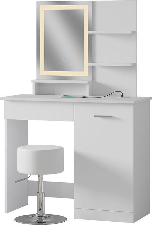 Actual product image Vicco Julia with stool and lighting (90 x 38 x 137.5 cm)