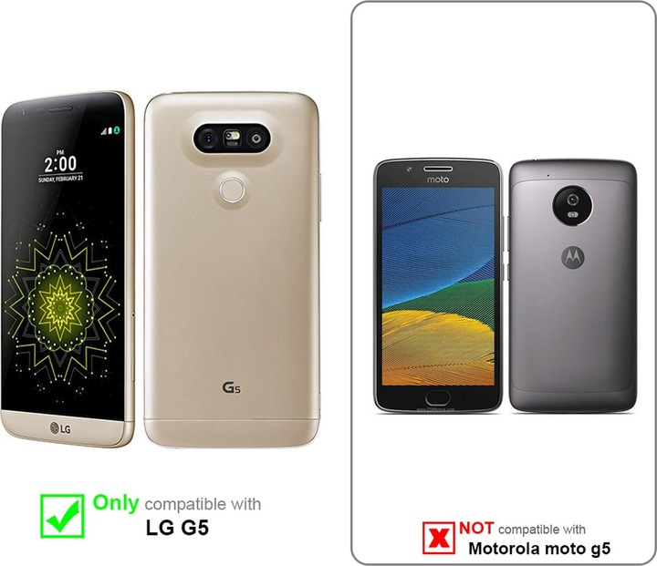 Actual product image Cadorabo TPU Ultra Slim AIR Cover (G5)