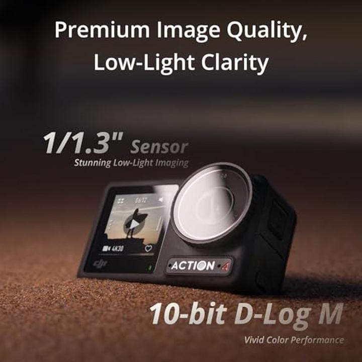 Actual product image DJI Osmo Action 4 Adventure Combo (120p, Bluetooth, Wi-Fi)
