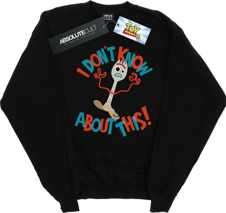 Actual product image Disney Womens/Ladies Toy Story 4 Forky I Dont Know About This Sweatshirt (XL)
