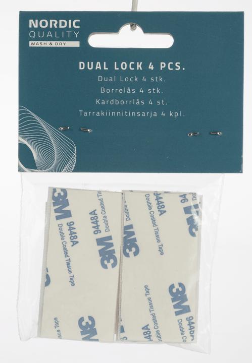Actual product image Deltaco Nordic Quality Dual lock, 2 x 4 pcs