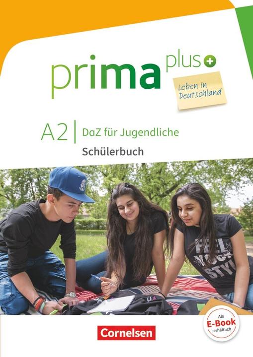 Produktbild prima plus - Leben in Deutschland A2. Schülerbuch mit MP3-Download (Deutsch, Friederike Jin, Lutz Rohrmann, 2017)