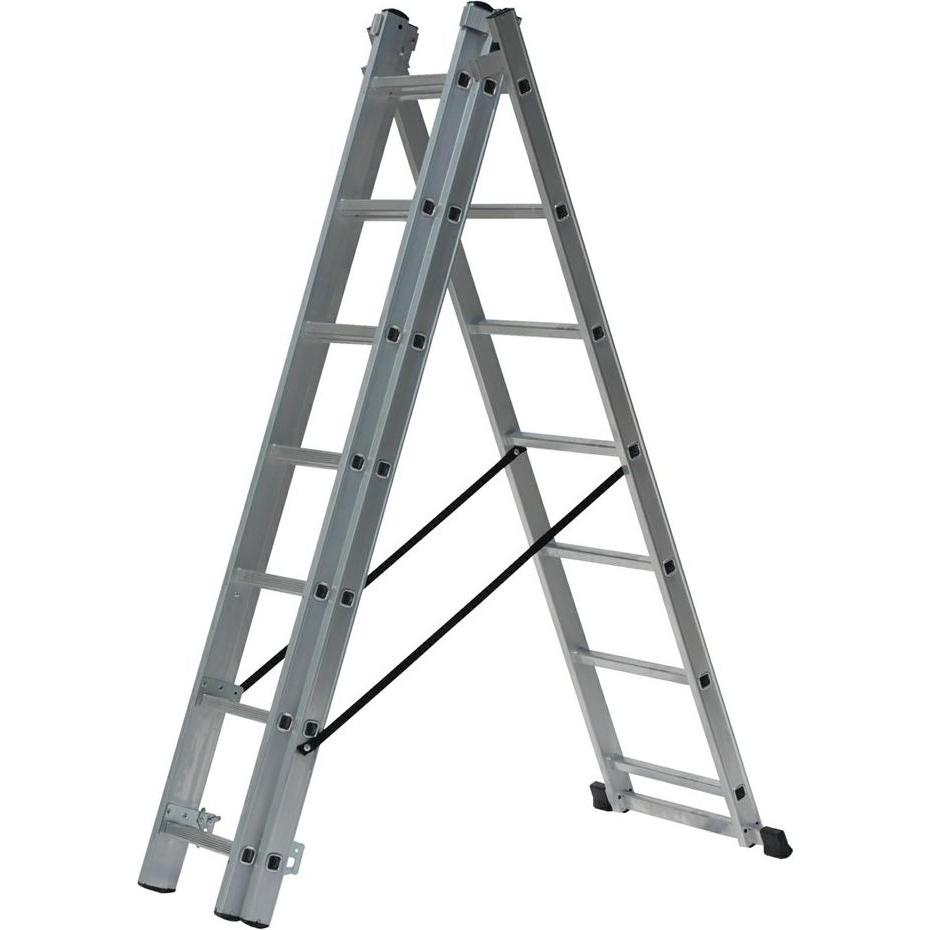 Awtools, Scala a pioli, AW DRABINA ALUMINIOWA 3x7 STOPNI 150KG (Scaletta multiuso)