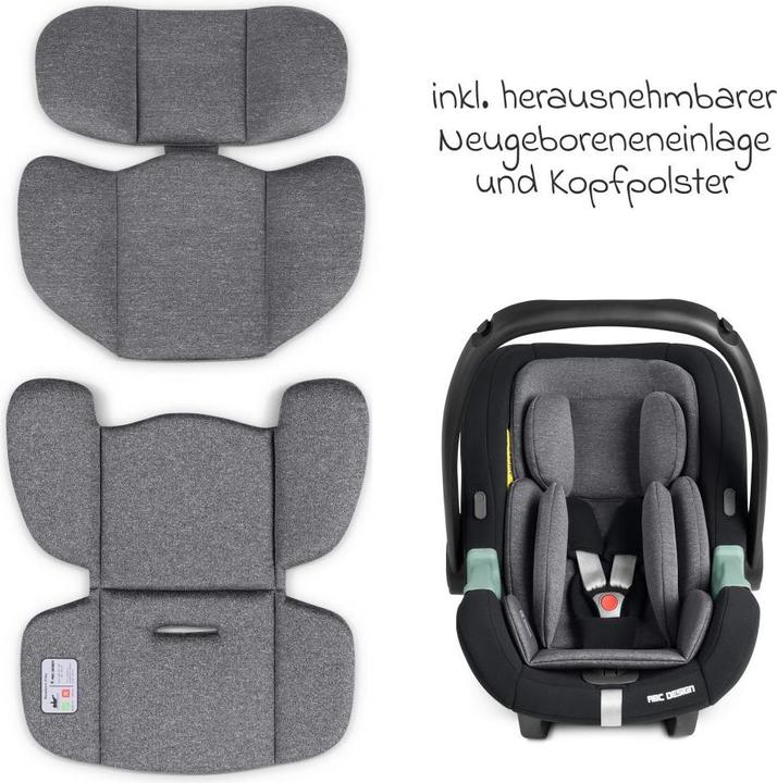 Actual product image ABC Design ABC Tulip baby car seat i-Size / 0 to approx. 13 kg (Baby car seat, ECE R129/i-Size Standard)