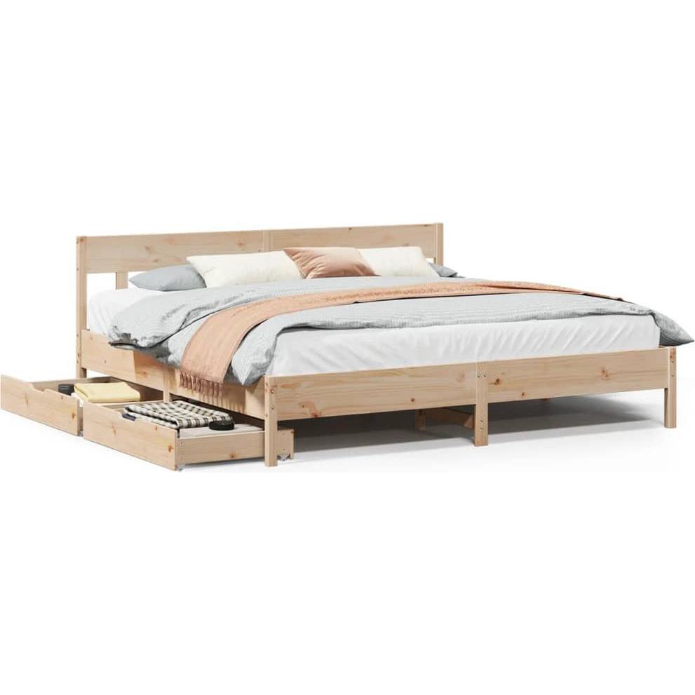 VidaXL, Bett, Bett ohne Matratze 180x200 (180 x 200 cm)