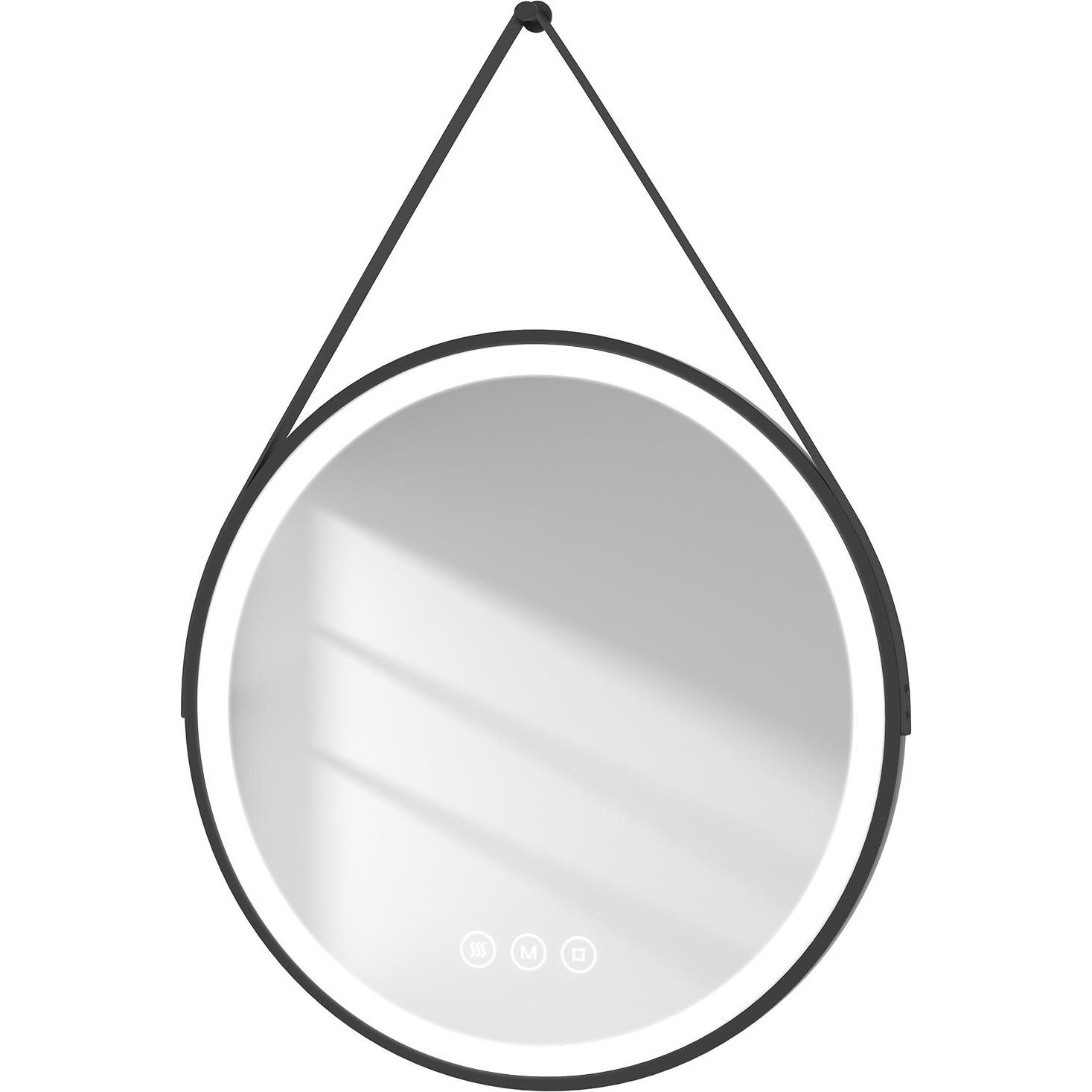 Emke, Spiegelschrank, Badspiegel mit Beleuchtung Φ60cm,Beschlagfrei, 3 Farbtemperaturen(3000K-6500K) und dimmbaren