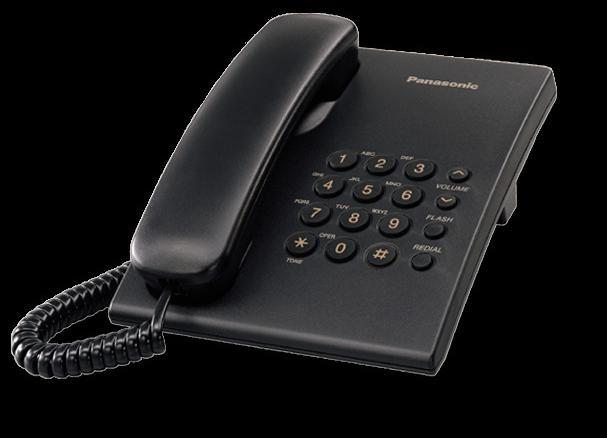 Produktbild Panasonic KX-TS500FXB Corded phone, Black