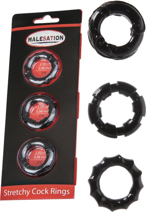 Actual product image Malesation Stretchy Cock Rings (2.50 cm)