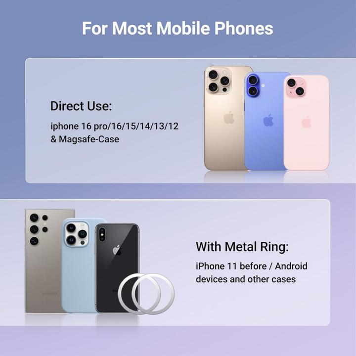 Image du produit Ugreen Magnetic Car Mount LP865 for dashboard (black)