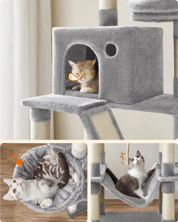 Actual product image Feandrea Cat Spa (206 cm, Grey)