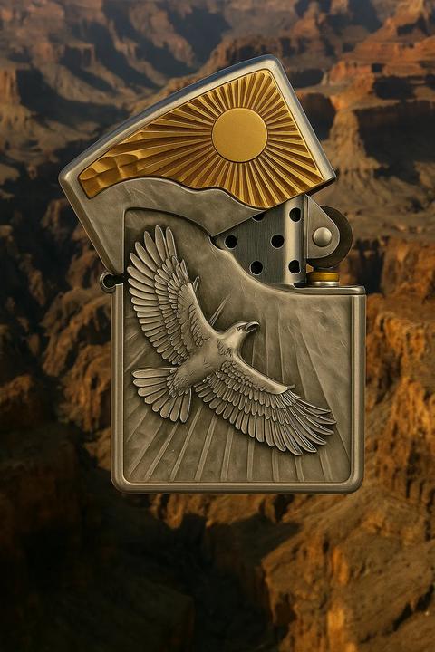 Actual product image Zippo Eagle Sun Fly