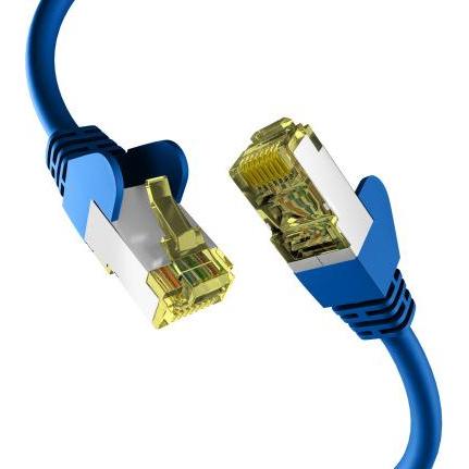 M-Cab Cat6a Blue 1m Patch Cord (S/FTP, CAT6a, 1 m), Netzwerkkabel