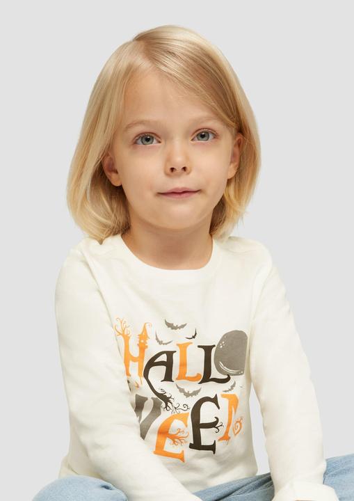 Produktbild S.Oliver T-Shirt Unisex Longsleeve mit Halloween-Print (104, 110)