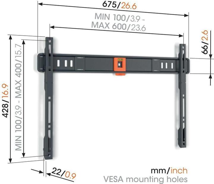 Produktbild Vogels TVM 1605 (Wand, 75 kg, 40" - 100")