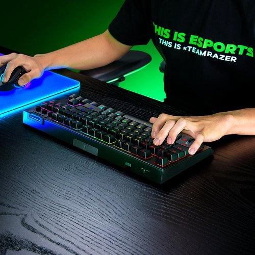 Actual product image Razer BlackWidow V4 TKL HyperSpeed (DE, Wireless, Cable)