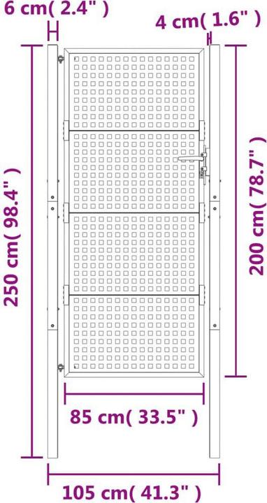 Produktbild vidaXL Gartentor