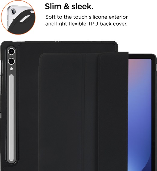 Produktbild Eiger Folio-Case mit Stylus-Halterung schwarz Storm 250m Stylus Case Black (Galaxy Tab S9+, Galaxy Tab S9 FE+, Galaxy Tab S10+)