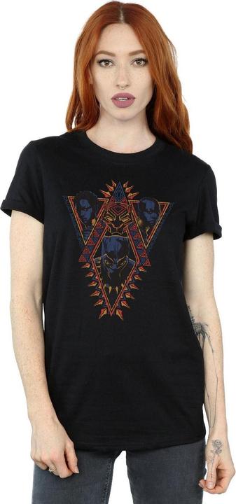 Produktbild Black Panther Tribal Heads Baumwolle Boyfriend TShirt (3XL)