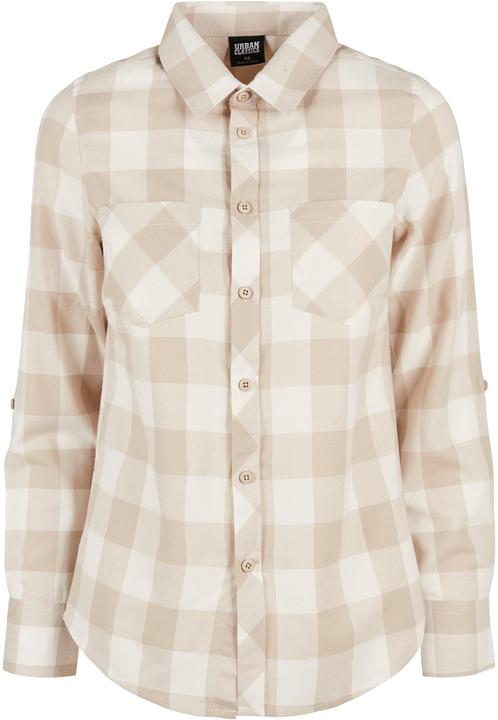 Produktbild Urban Classics Ladies Turnup Checked Flanell Shirt (5XL)
