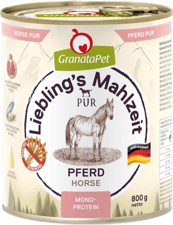 Produktbild Granatapet Liebling's Mahlzeit Pferd pur (Adult, 1 Stk., 800 g)