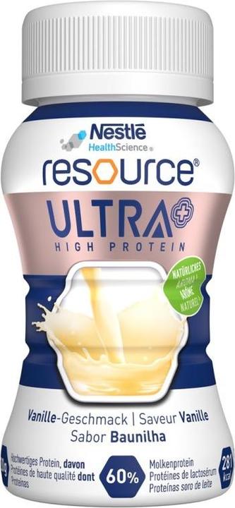 Image du produit Nestlé Resource Ultra + Vanille CH 4 Fl 200 ml (Vanille)