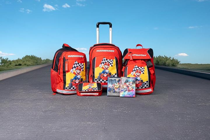 Actual product image Mario Kart Unisex Kids School Backpack with Adjustable Straps