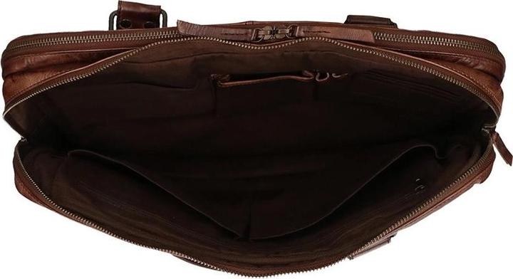 Produktbild Bear Rock Design Leandro Leren Laptoptas - 15 inch - Bruin (15")