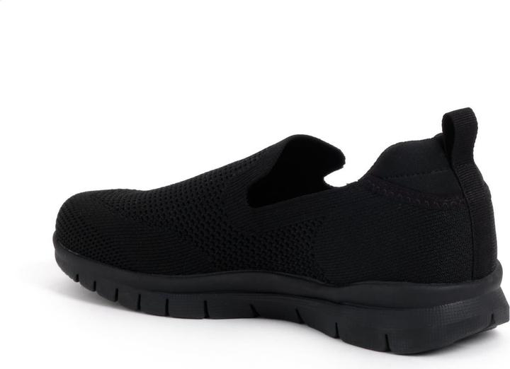 Actual product image Scholl JUMP SLIP ON Knittext-U BLACK Unisex Sneakers - BLACK - Maat 39 (39)